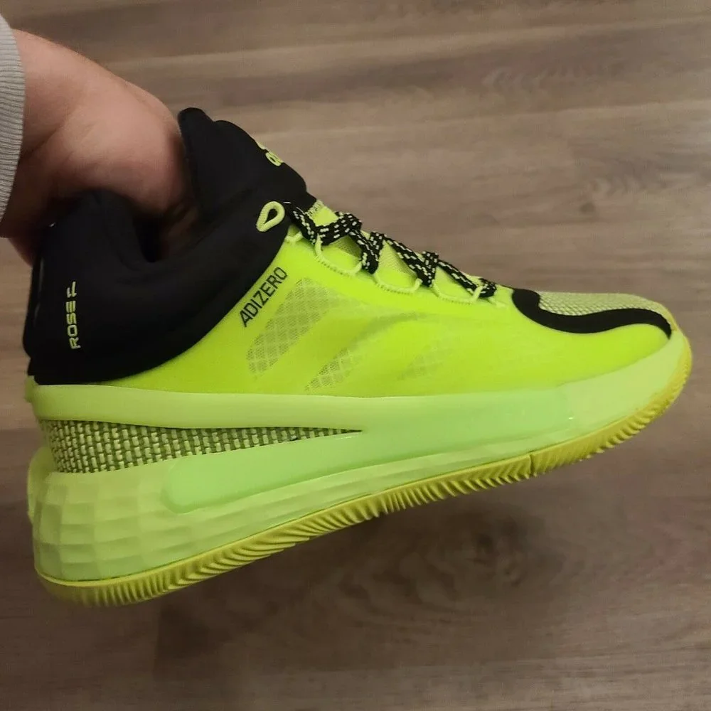 Adidas D Rose 11 Mens FU7405 Signal Green Adizero‎ Basketball Shoes Size 7